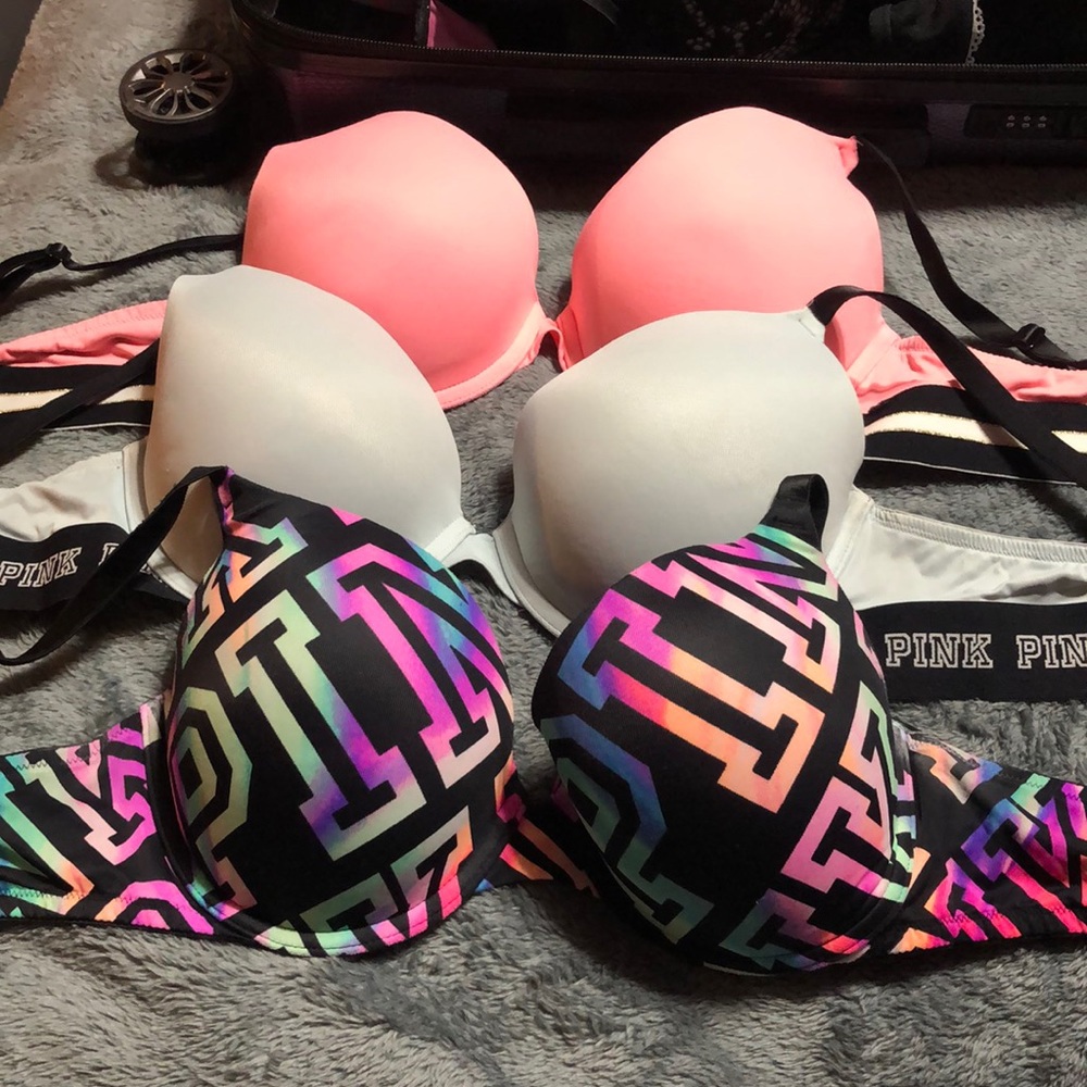 Victoria secret pink bras